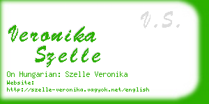 veronika szelle business card